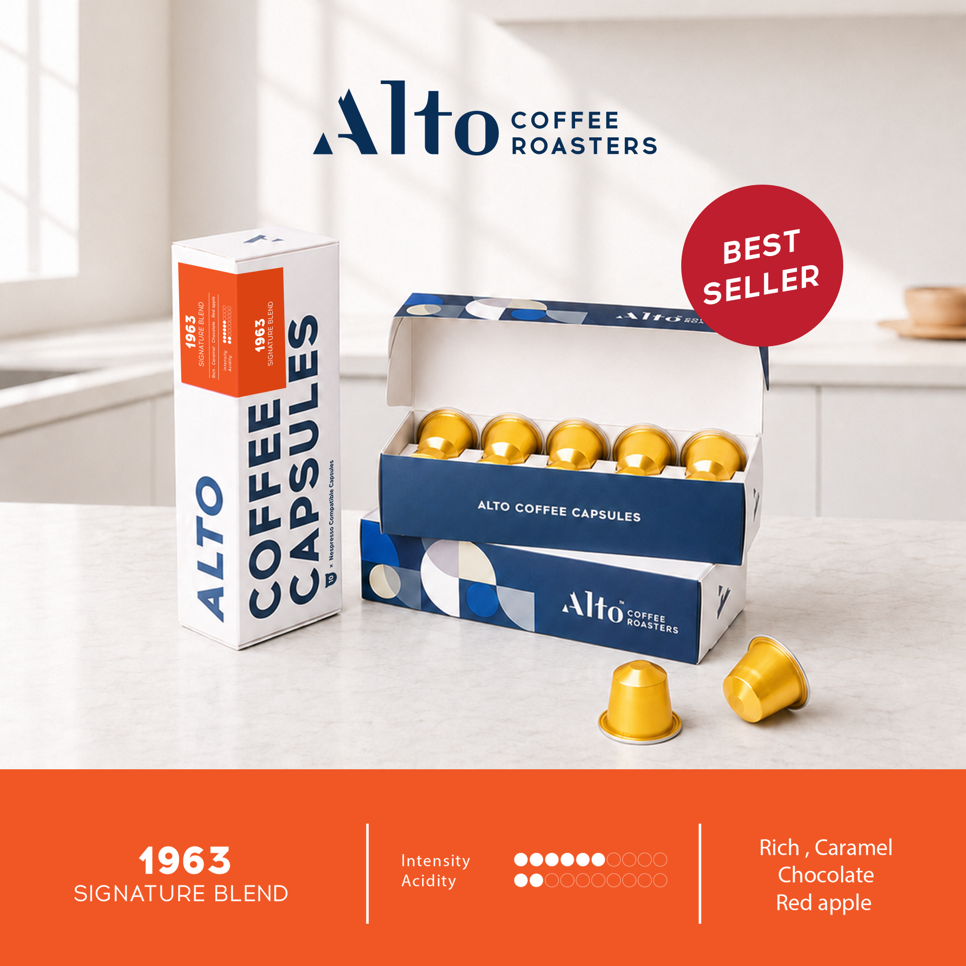 Coffee Capsules (for Nespresso) - 1963 Signature Blend