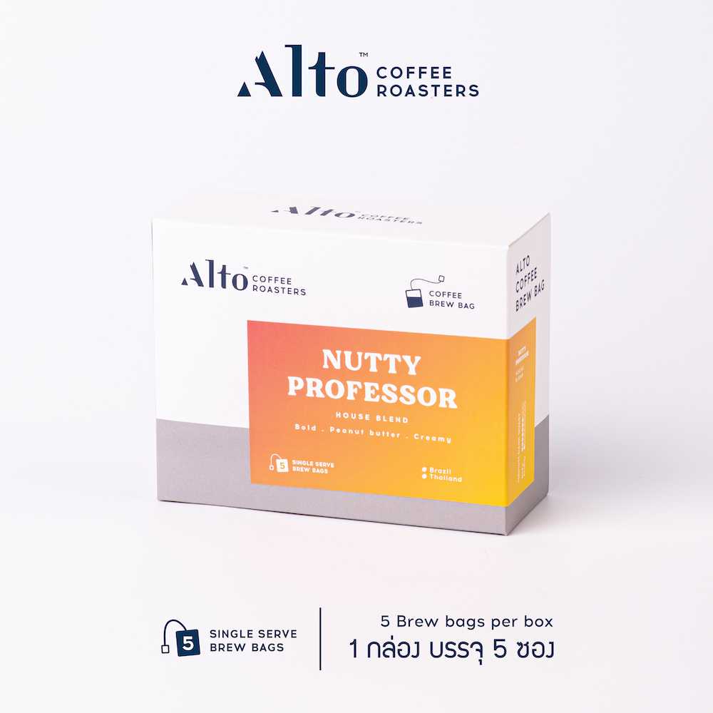 Alto Coffee Brew Bag กาแฟดริปแบบซอง (แช่) - Nutty Professor Blend
