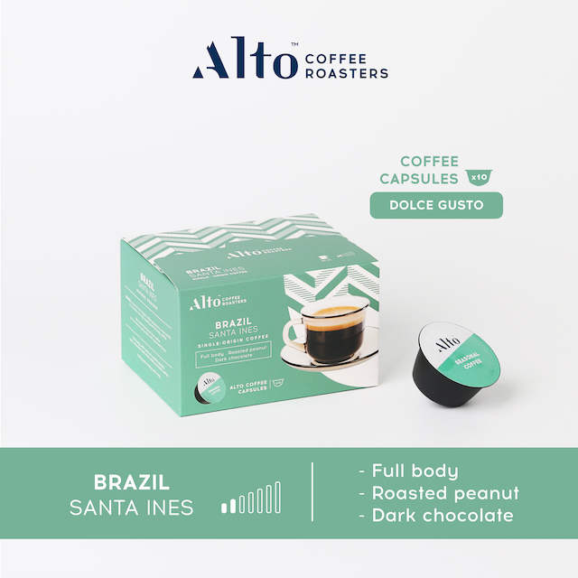 Coffee Capsules (for Dolce Gusto) กาแฟแคปซูล (ดอลเช่ กุสโต้) - Brazil Santa Ines